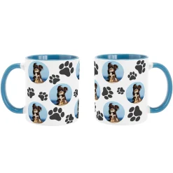 Pet Paw Print Photo Mug