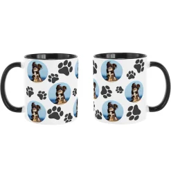 Pet Paw Print Photo Mug