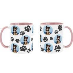 Pet Paw Print Photo Mug