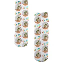 Pet Paw Print Photo Socks