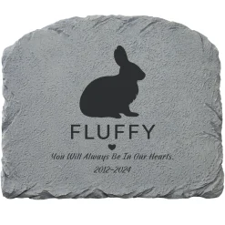 Pet Silhouette Memorial Garden Stone