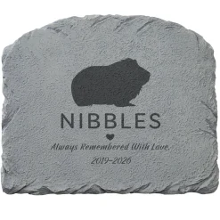 Pet Silhouette Memorial Garden Stone