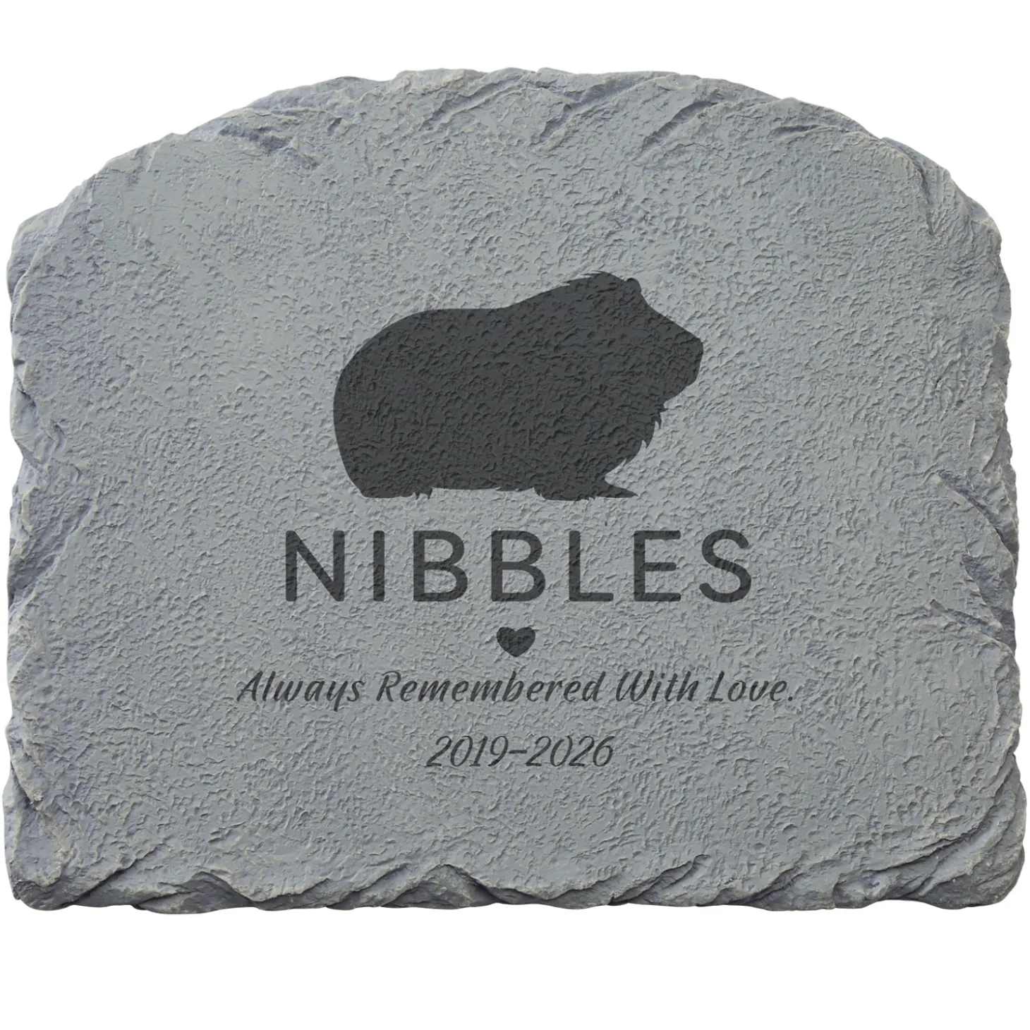 Pet Silhouette Memorial Garden Stone