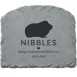 Pet Silhouette Memorial Garden Stone