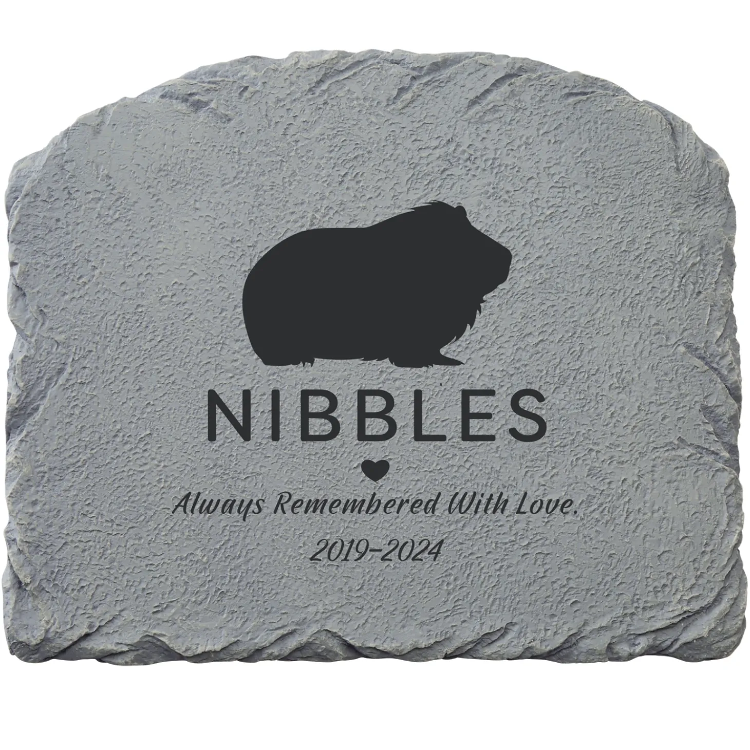 Pet Silhouette Memorial Garden Stone