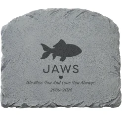 Pet Silhouette Memorial Garden Stone