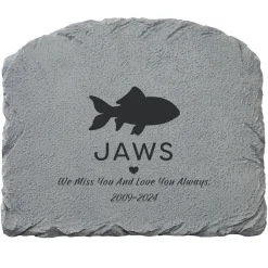 Pet Silhouette Memorial Garden Stone
