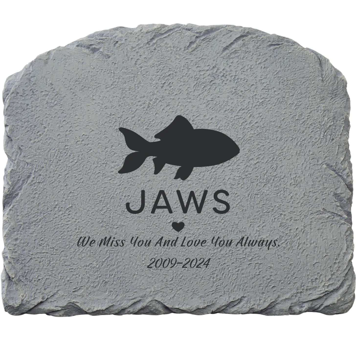 Pet Silhouette Memorial Garden Stone