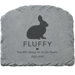 Pet Silhouette Memorial Garden Stone
