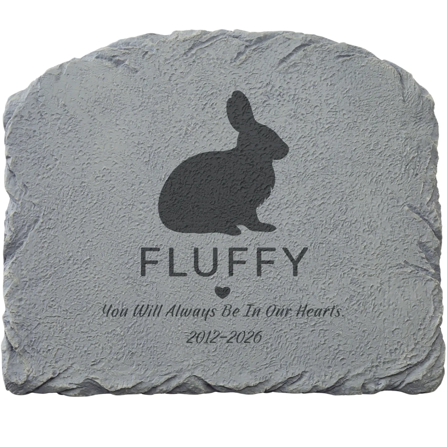 Pet Silhouette Memorial Garden Stone