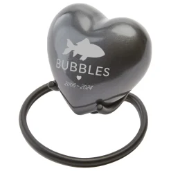 Pet Silhouette Memorial Heart Keepsake Urn