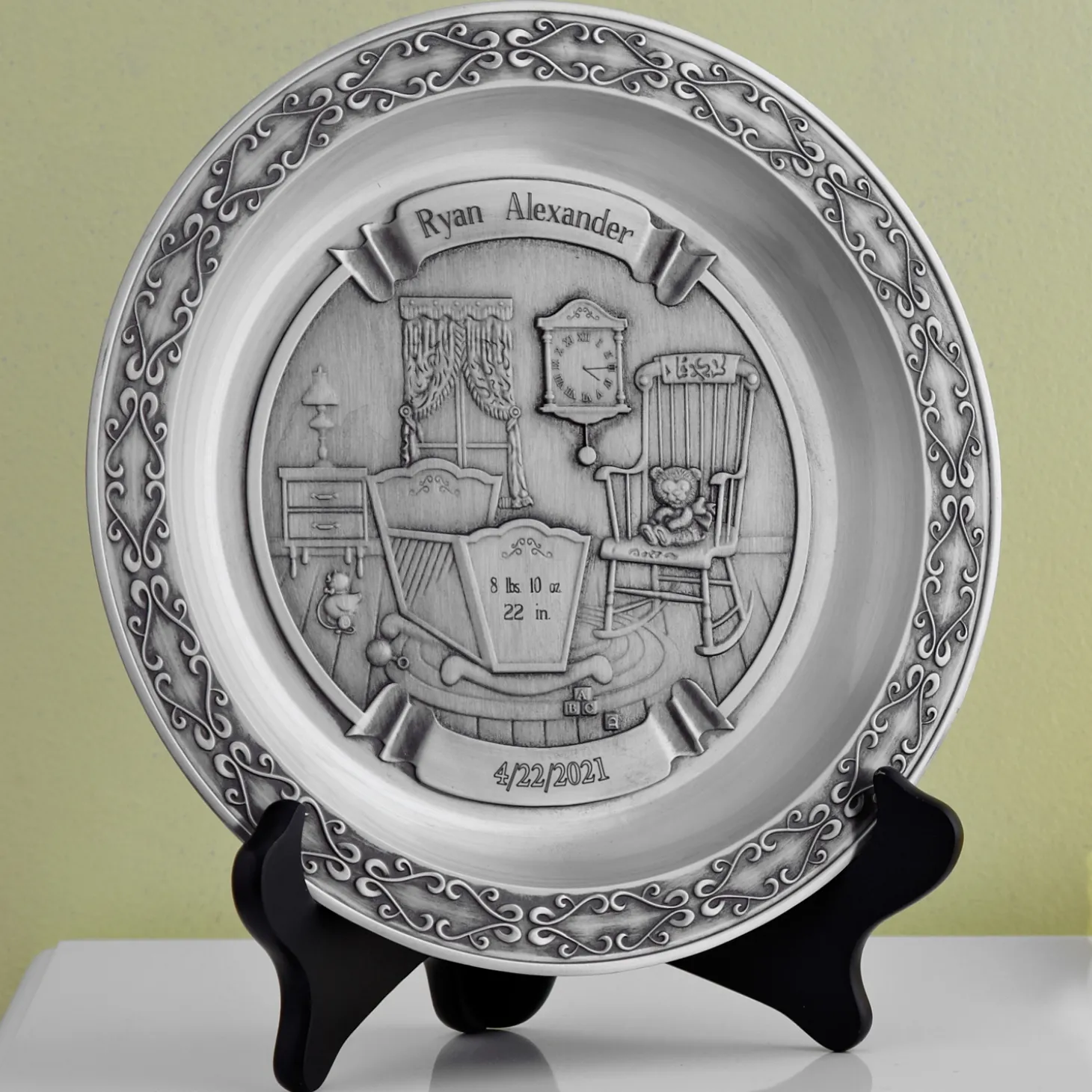 Pewter Baby Plate