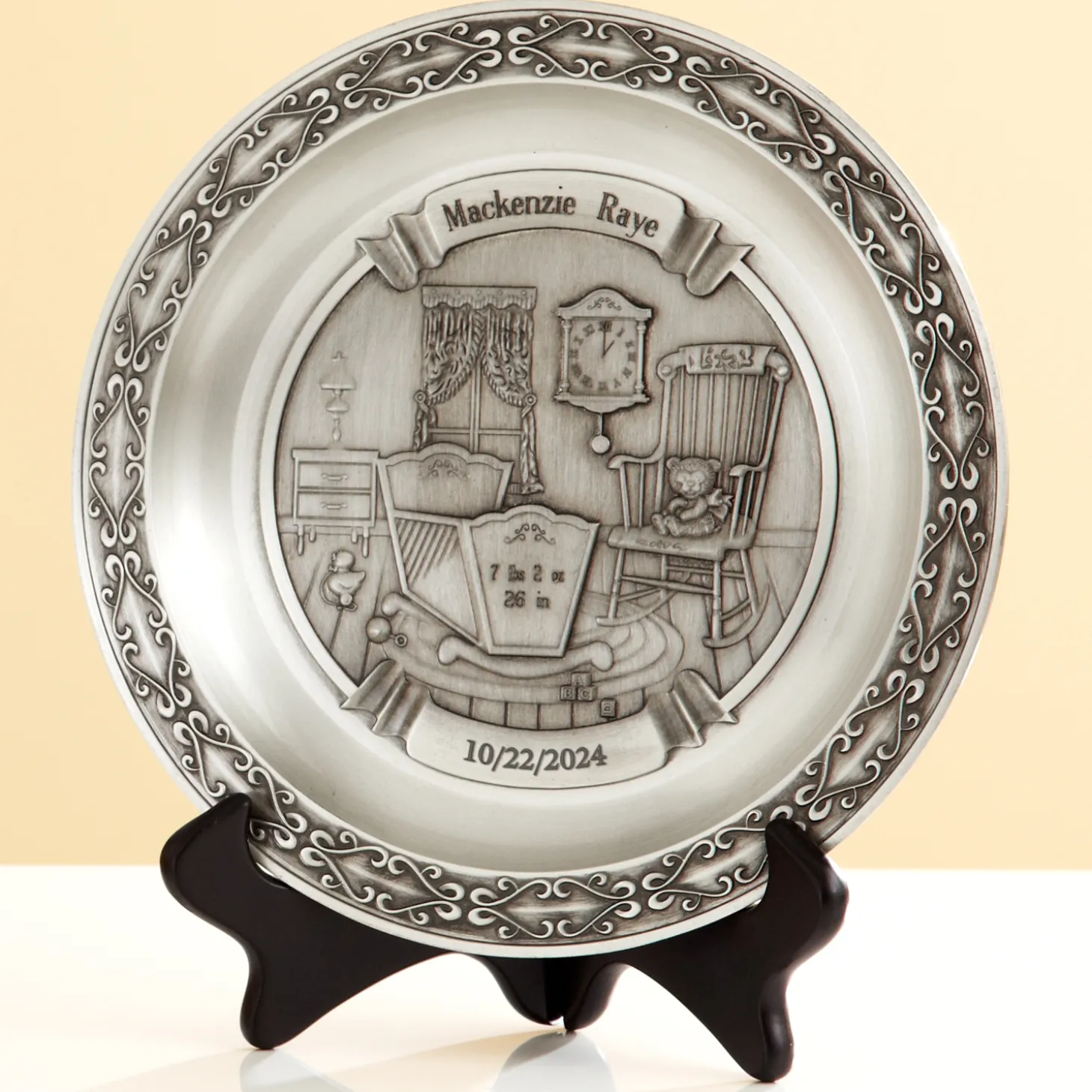 Pewter Baby Plate