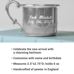 Pewter Keepsake Baby Cup