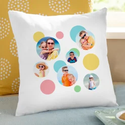 Photo Dots Throw Pillow