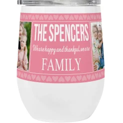 Photo Memory Collage Insulated Wine Tumbler