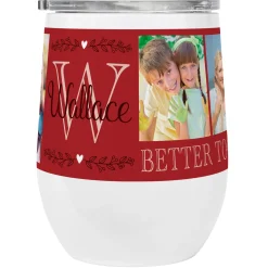 Photo Memory Collage Insulated Wine Tumbler
