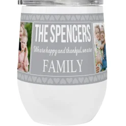 Photo Memory Collage Insulated Wine Tumbler