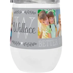 Photo Memory Collage Insulated Wine Tumbler