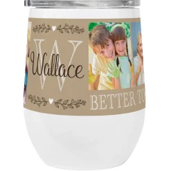 Photo Memory Collage Insulated Wine Tumbler
