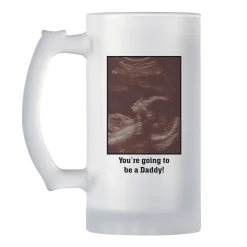Photo Message Frosted Beer Mug