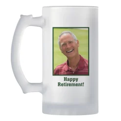 Photo Message Frosted Beer Mug