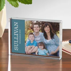 Photo Message Glass Block