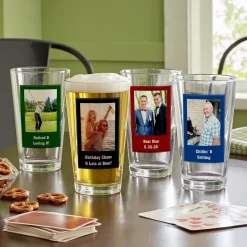 Photo Message Pint Beer Glass