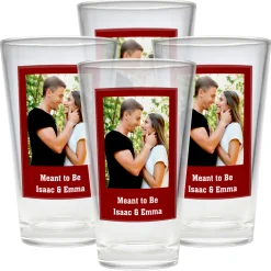 Photo Message Pint Beer Glass