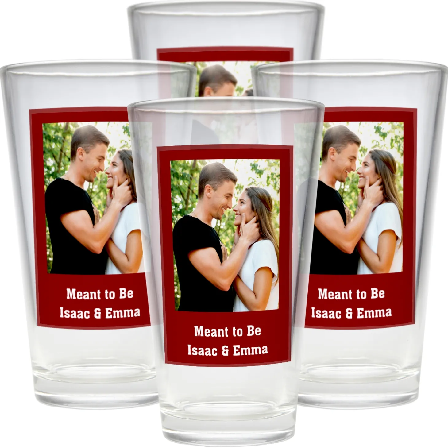 Photo Message Pint Beer Glass