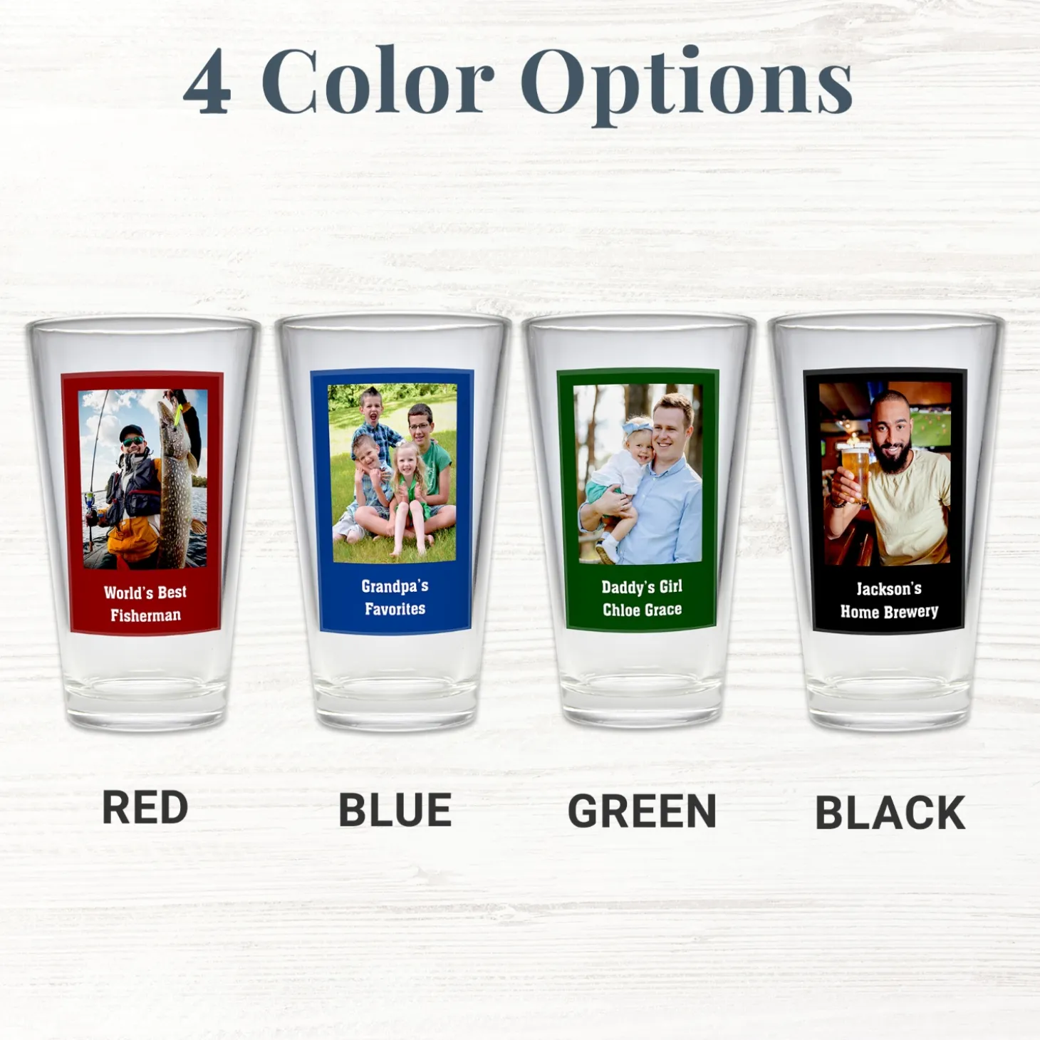 Photo Message Pint Beer Glass