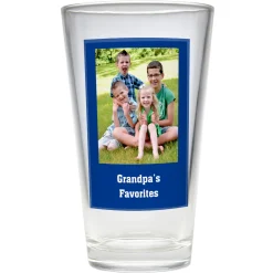 Photo Message Pint Beer Glass