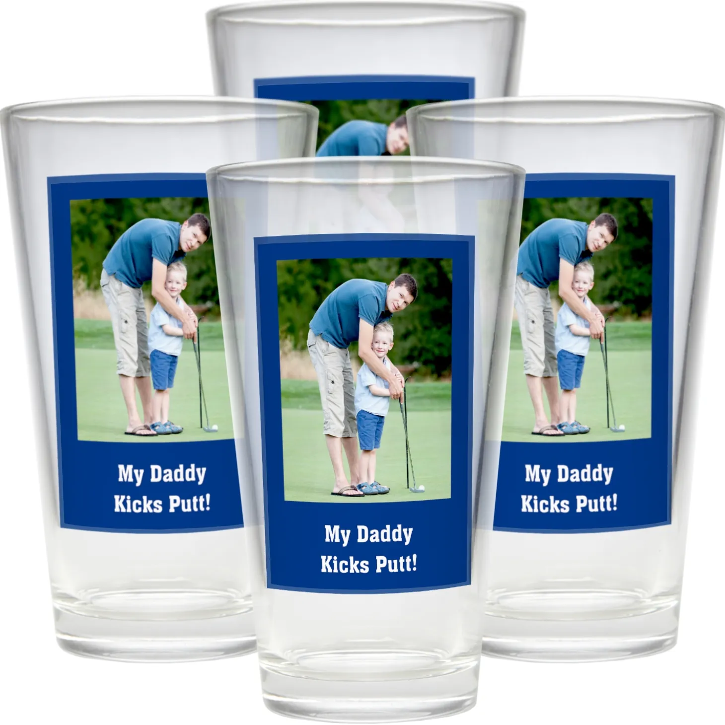 Photo Message Pint Beer Glass