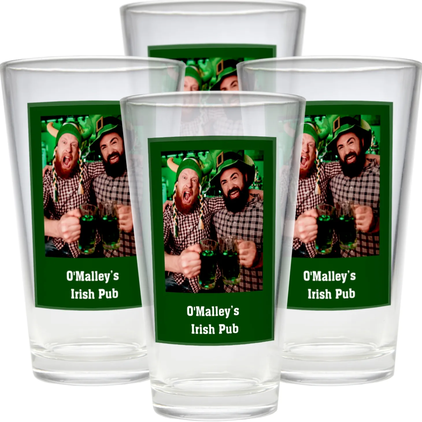 Photo Message Pint Beer Glass