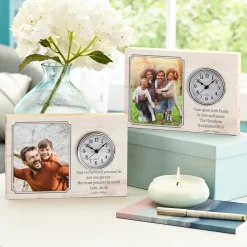Photo Message Wood Clock