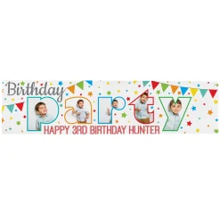 Photo Party Birthday Banner