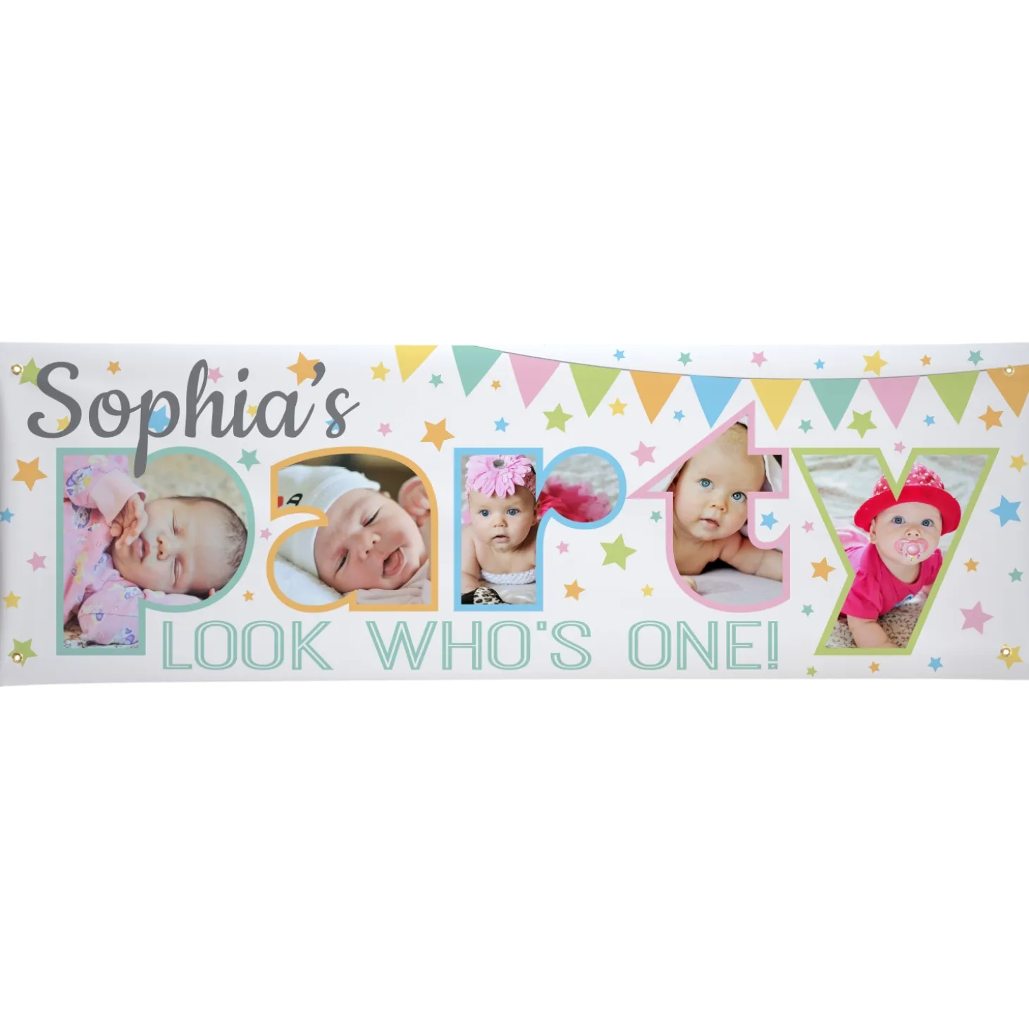 Photo Party Birthday Banner