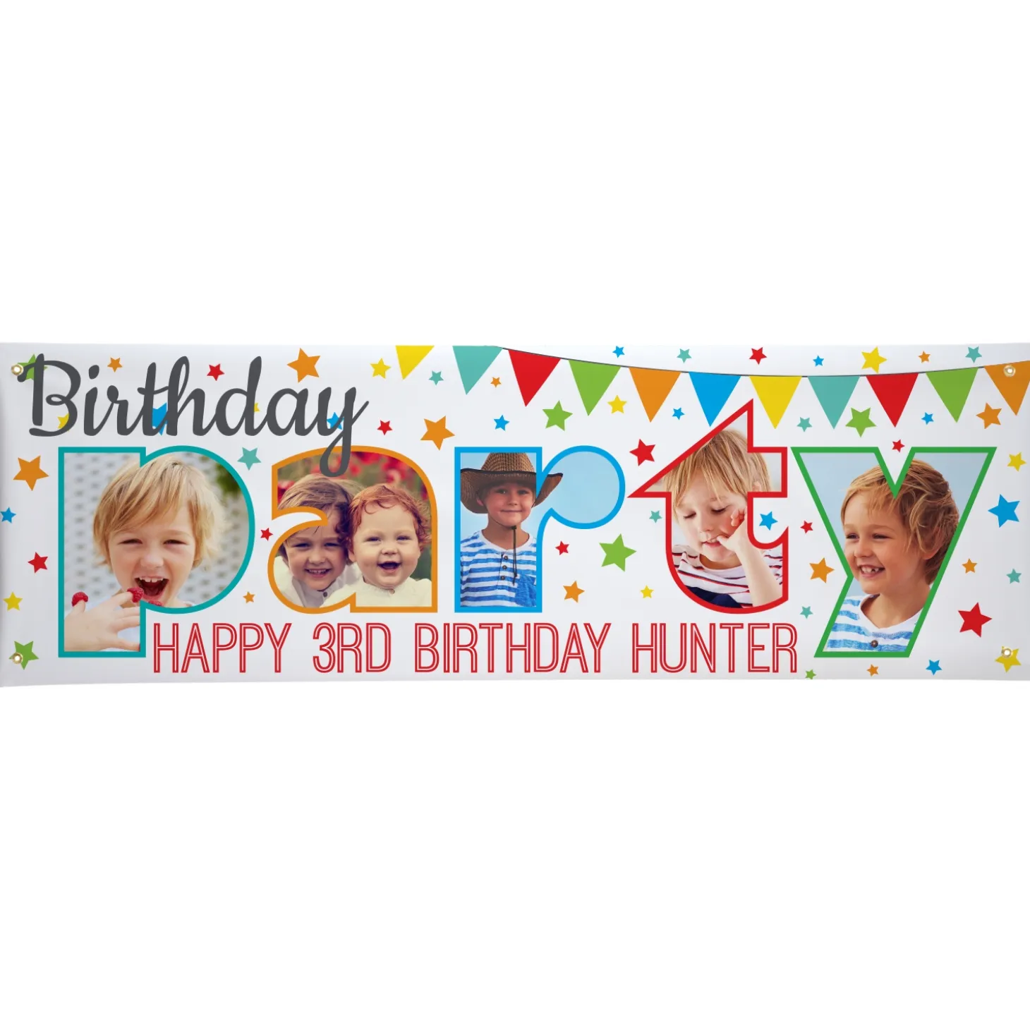 Photo Party Birthday Banner