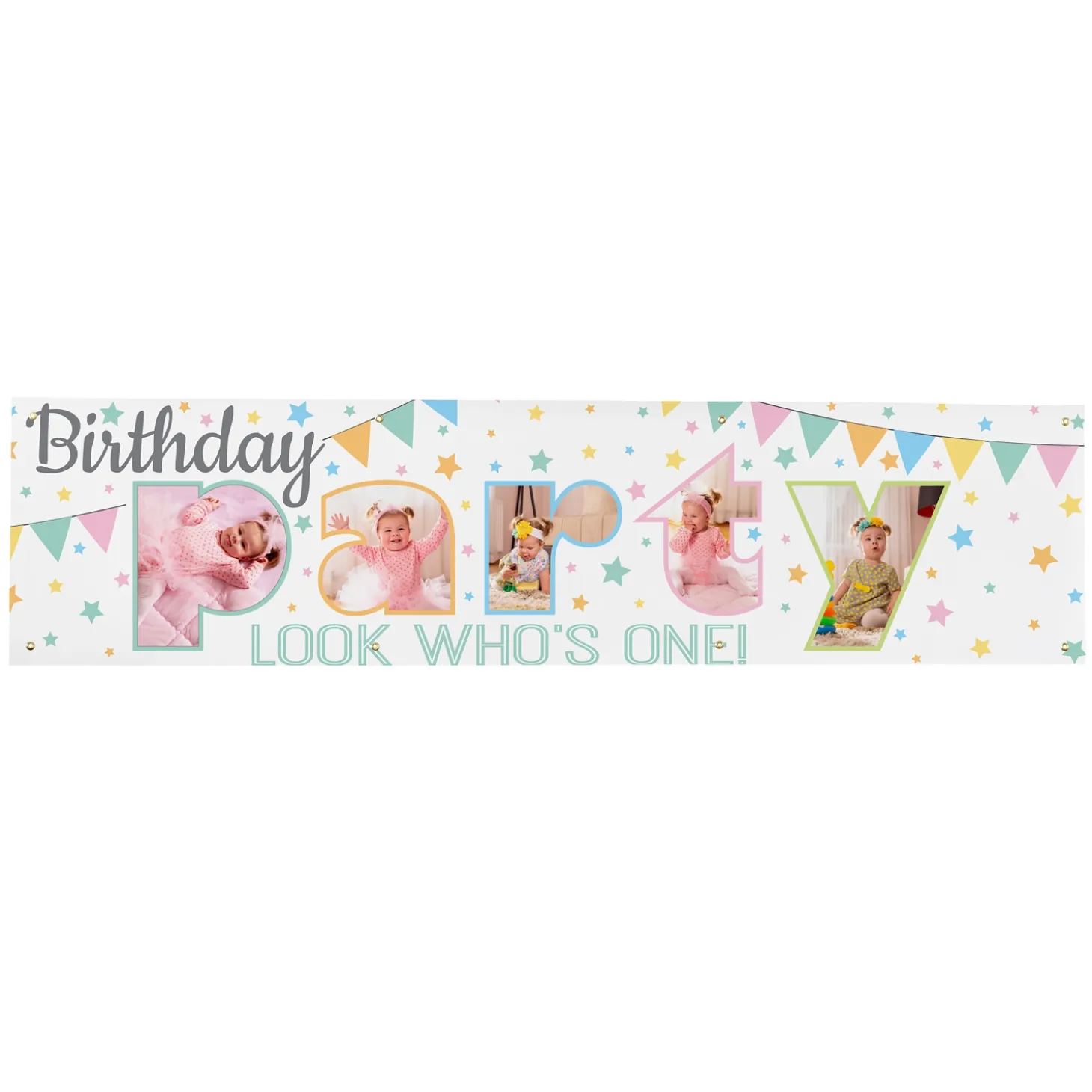 Photo Party Birthday Banner