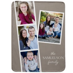 Photostrip Plus Portrait Plush Blanket