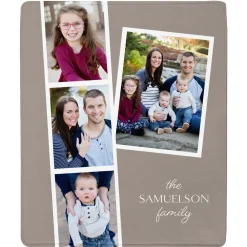 Photostrip Plus Portrait Plush Blanket