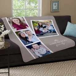 Photostrip Plus Portrait Plush Blanket