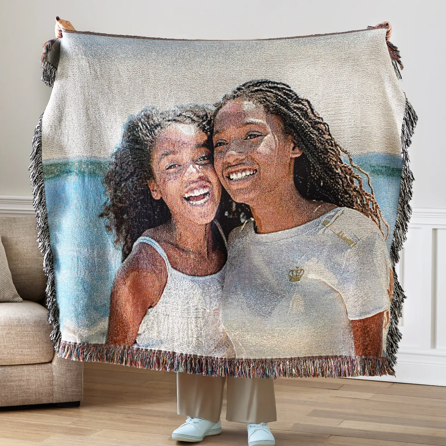 Photo Weave Throw