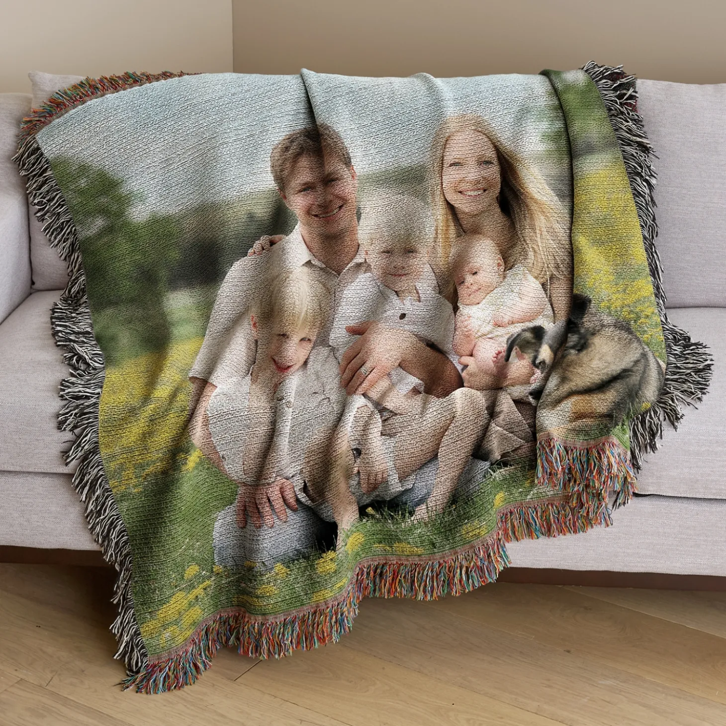 Photo Weave Throw