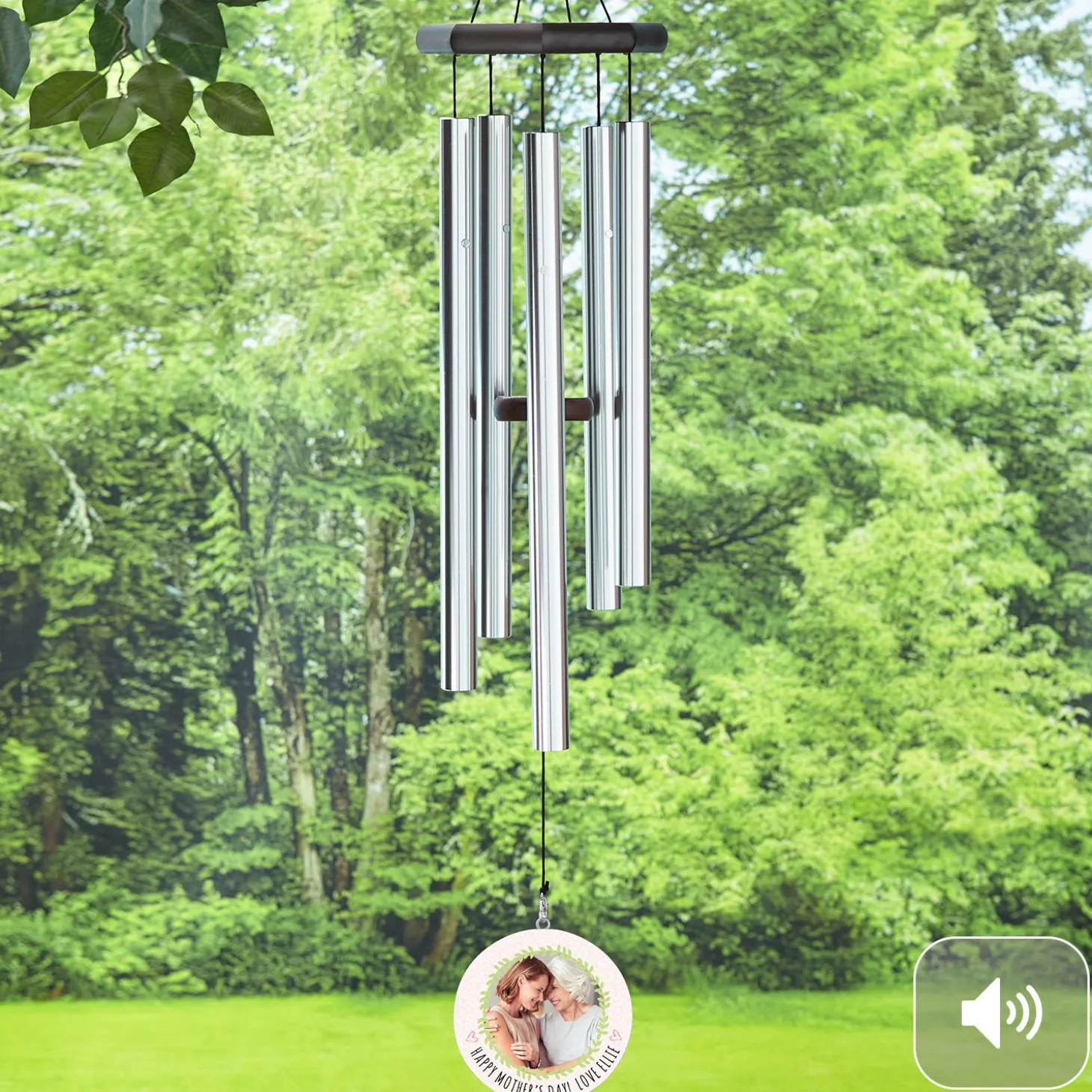 Photo Wreath 30 inch Wind Chime