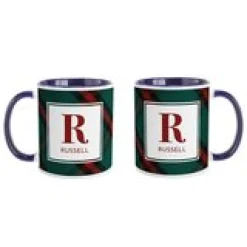 Pick Your Plaid Initial Mug
