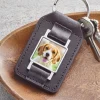 Picture-Perfect Leather Photo Keychain