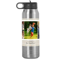 Picture Perfect Pattern Photo Stainless Steel Water Bottle