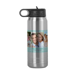 Picture Perfect Pattern Photo Stainless Steel Water Bottle