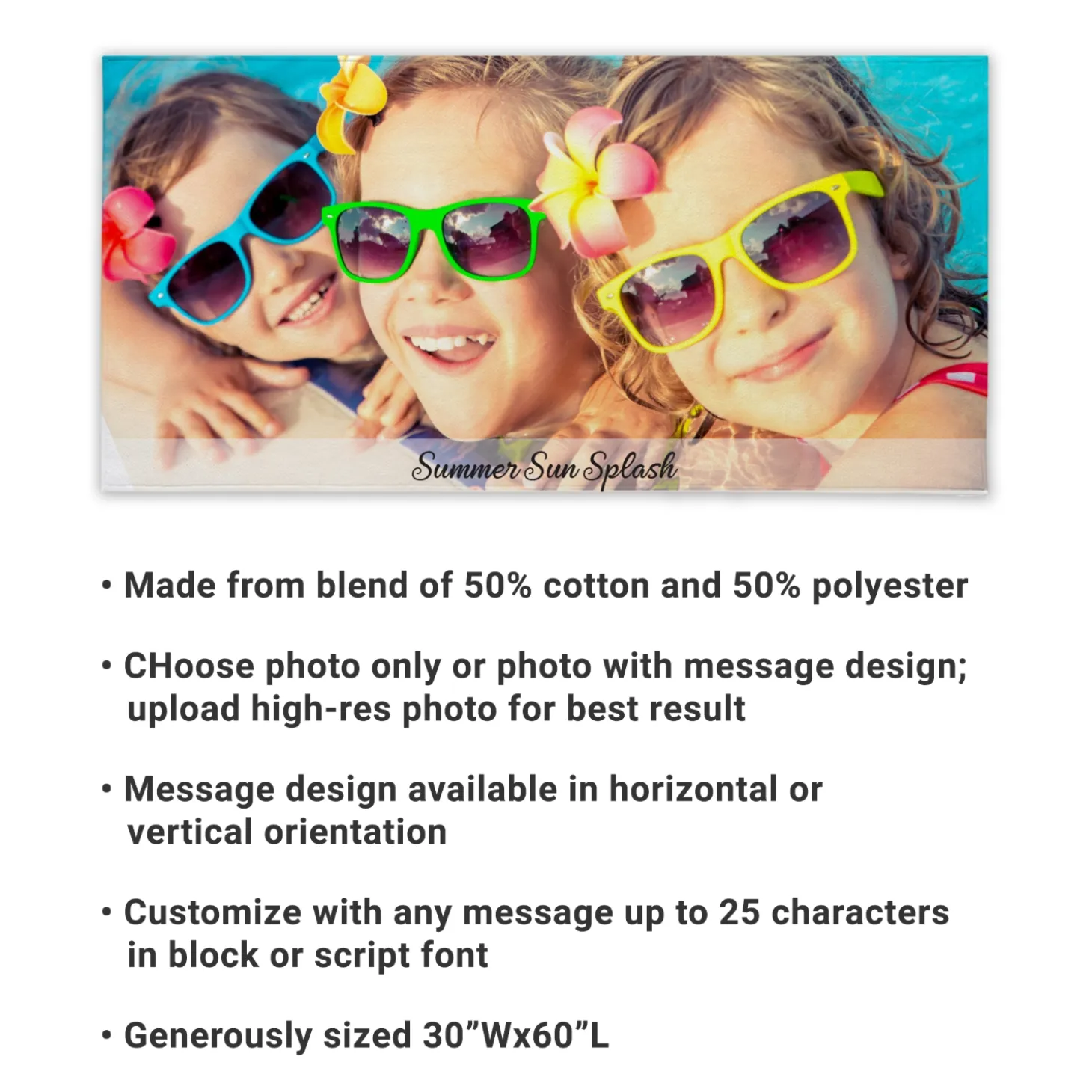 Picture-Perfect Photo Beach Towel